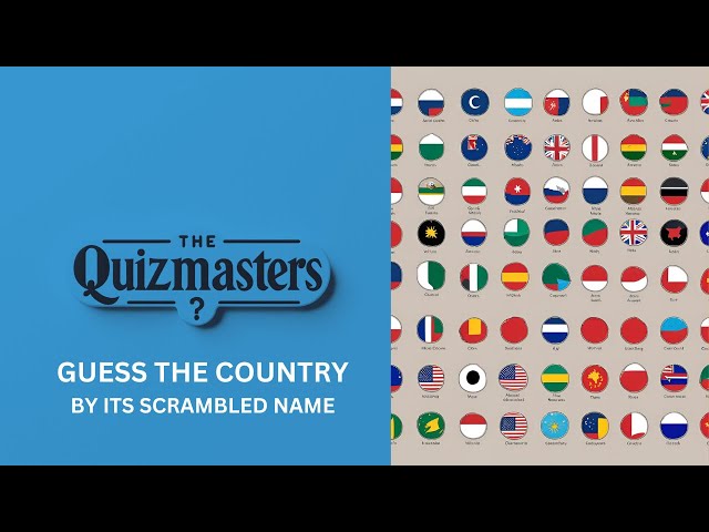 Guess the Country Quiz! Can You Unscramble These Names?