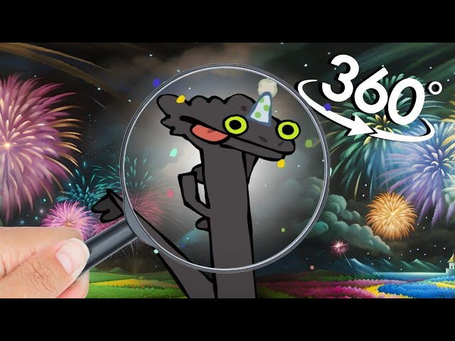 Find Party Toothless Dancing Meme! in 360° VR