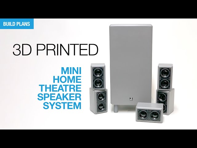 Building a 5.1 Surround Home Theater System 3D PRINTED - by SoundBlab