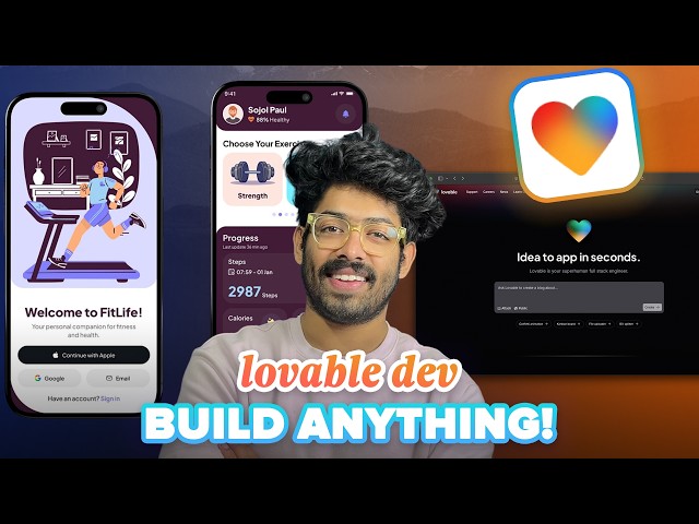 Build A REAL Full Stack App With AI | Lovable AI | Database, Auth, API, Supabase & More