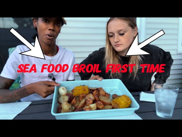 Sea Food Broil First Time (Mukbang)