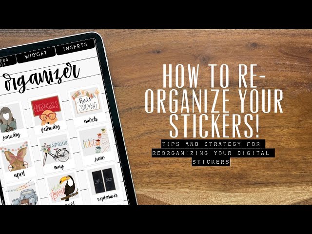 🤩 RE-ORGANIZE my DIGITAL STICKERS with ME! 🥳 // How to organize your digital stickers 🥳