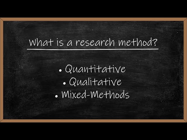 Intro to Research Methods