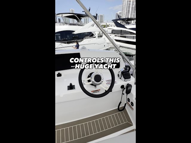 This small remote controls this HUGE yacht! #yacht