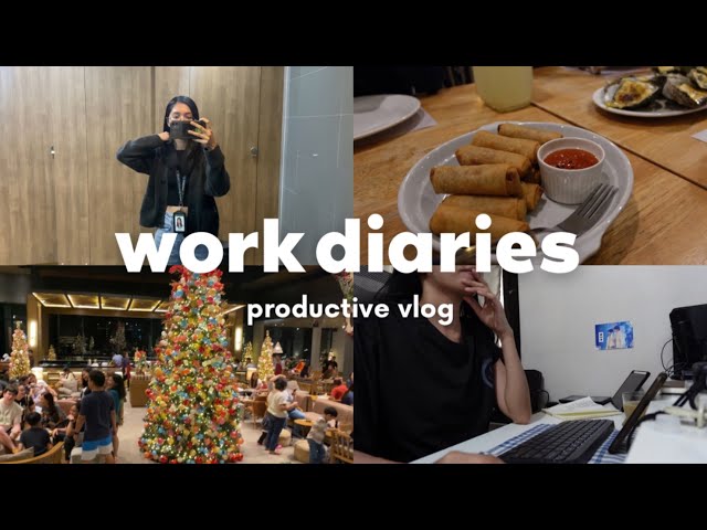 Work Diaries | Team Christmas Party, Working in an Airbnb for a day, realistic work from home days