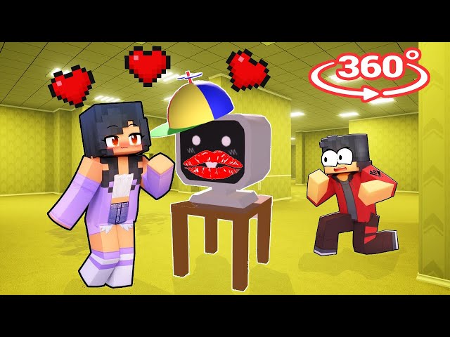 Why Did Aphmau KISSED MR. Fun Computer From INCREDIBOX SPRUNKI in Backrooms Minecraft 360°?