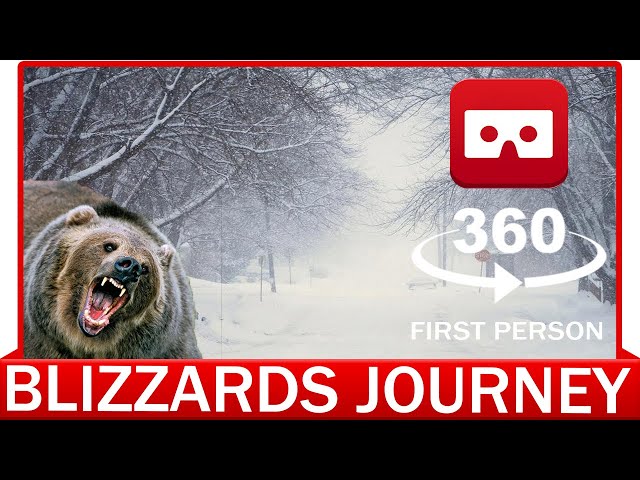 360° VR VIDEO - Blizzards Journey - Bear Attack - VIRTUAL REALITY 3D