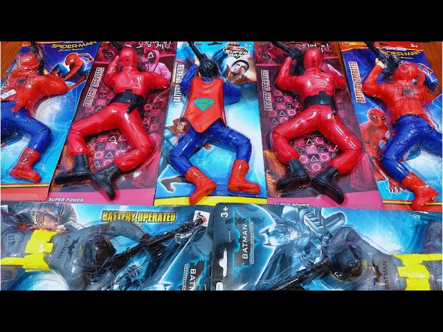 batman spider man superman toys unboxing