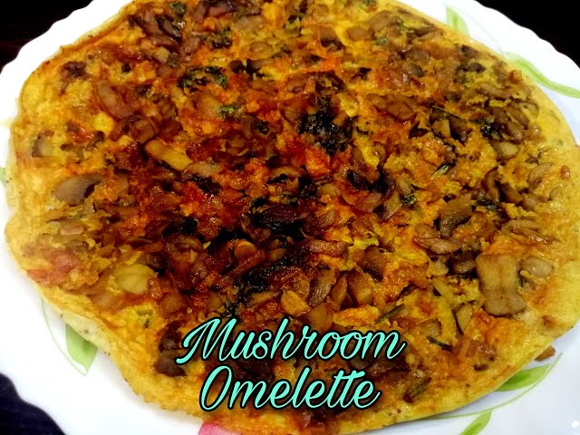 Mushroom Omelette|healthy breakfast recipe |mushroom recipe |how to make omelette with mushrooms |