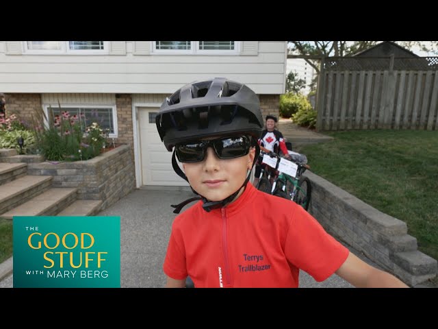 Meet the 9-year-old kid who biked 100 kilometres to raise money for the Terry Fox Foundation