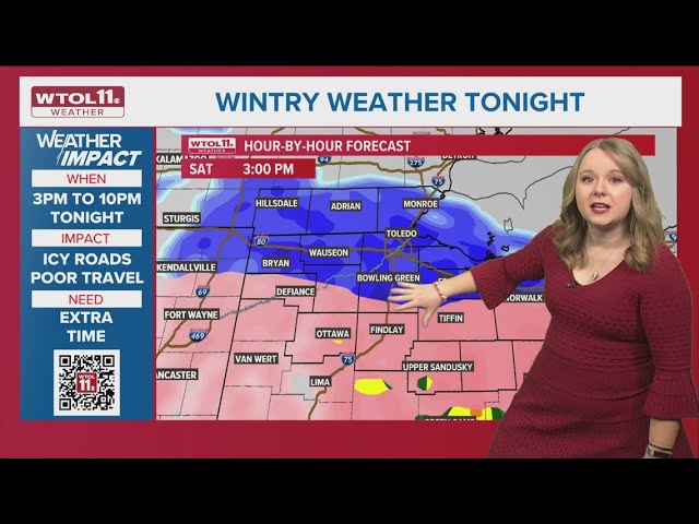 Weather Impact Day: Timing and locations for Saturday's snow, sleet, freezing rain chances