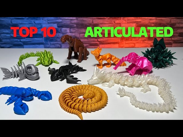 Best 3D Printed ARTICULATED Animals | with Cool Timelapse