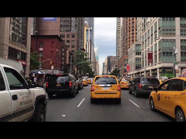 53 Driving Downtown   Americas Avenue 4K   New York City USA