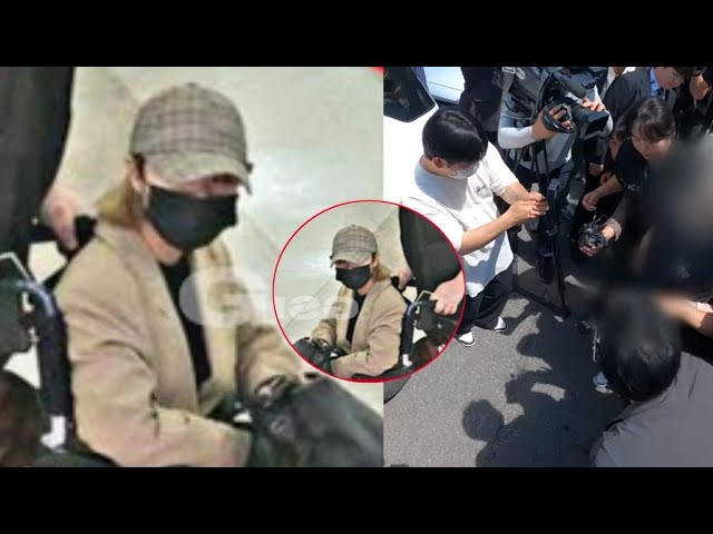 jungkook arrives in korean, airport surrounded by army! officers overwhelmed incident ensues?