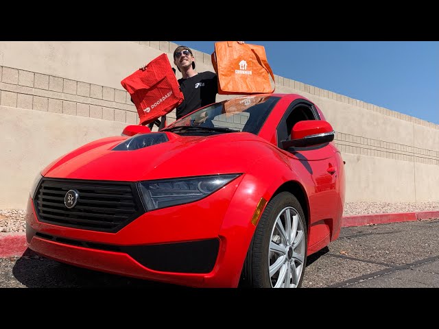 Food Delivery in the SOLO Electric Car