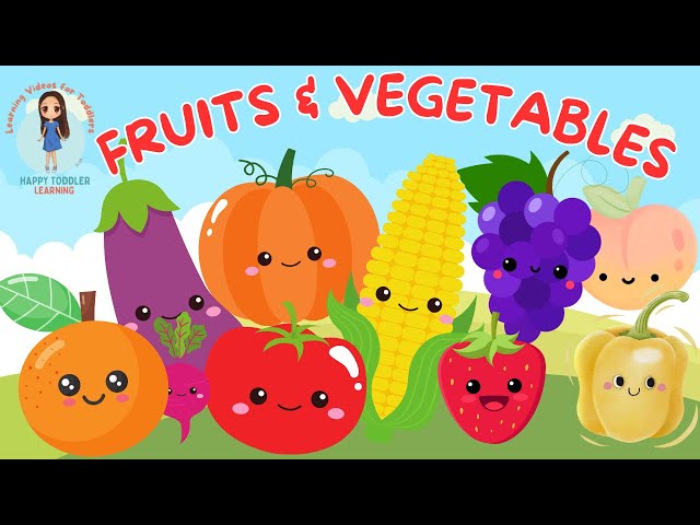 FRUITS VEGETABLE NAME for Toddlers | First Words for Babies | Speech Therapy | English Vocabulary