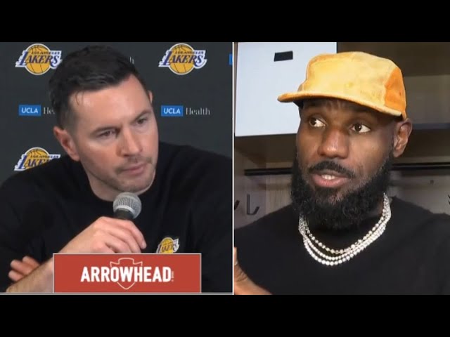 Postgame Interview | JJ Redick & LeBron James get honest about Luka Doncic-Anthony Davis trade