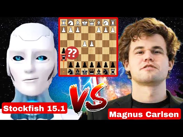 Stockfish 15.1 (4K Elo) Sacrificed Everything against Magnus Carlsen | Stockfish vs Magnus | chess