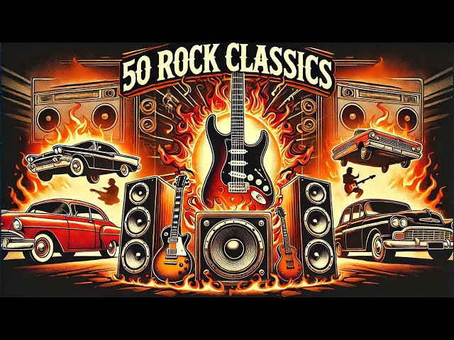 ACDC, Queen, Bon Jovi, Scorpions, Guns N Roses, Aerosmith - Best Classic Rock Songs 80's 90's