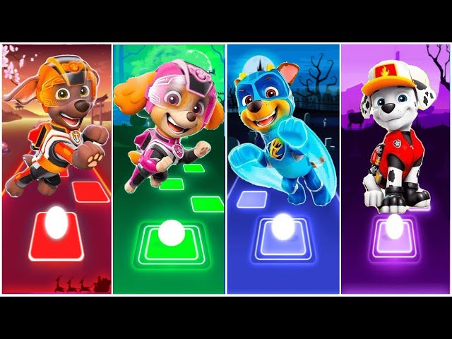 PAW Patrol: The Mighty Movie ☄️ Skye🌟 Liberty 🌟 Coral 🌟 Marshall 🌟Chase ☄️ Tiles Hop EDM Rush!