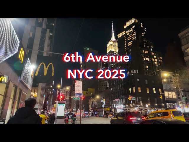 A walk down 6th Avenue, NYC 2025