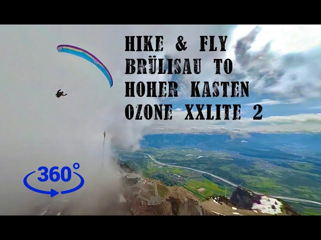 Hike and Fly from Brülisau to Hoher Kasten, 15th of May 2021 (360 Video)