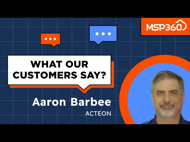 MSP360 and Acteon: Success Story