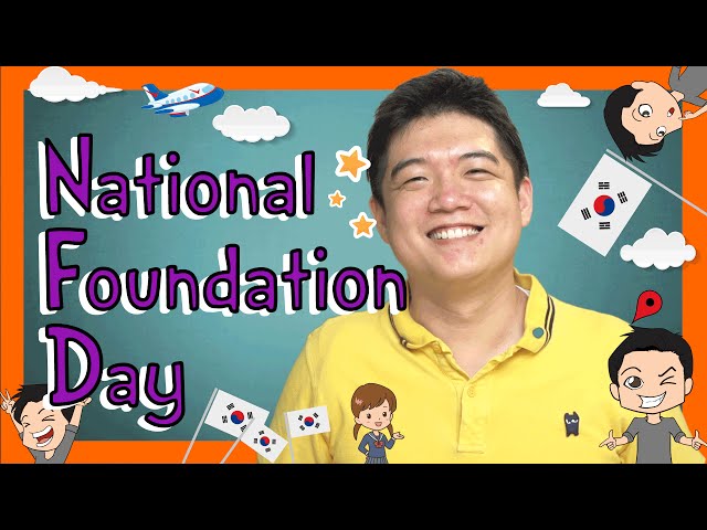 Korean NATIONAL FOUNDATION DAY Words with Jae