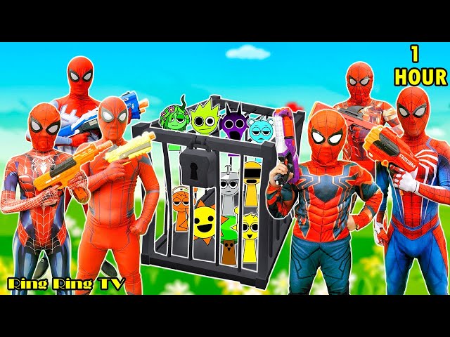 KID SPIDER MAN With 5 RED Spider-man Rescue Sprunki|| Spider-Man: Into The Spider-Verse (2025) #275