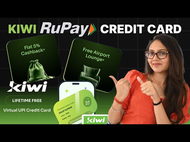 Kiwi Credit Card Detailed Review | 5% Cashback on UPI | Free Lounge Access #trending #viralvideo