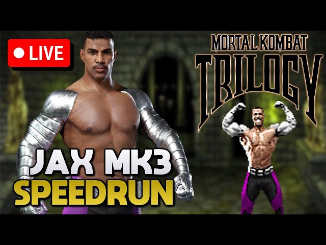 🔴NOITE DE RECORDE!! JAX SPEEDRUN MORTAL KOMBAT TRILOGY (PC) Very Hard