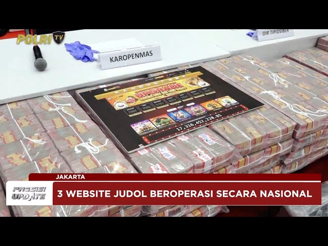 PRESISI UPDATE : SATGASUS JUDI ONLINE UNGKAP TIGA TINDAK PIDANA JUDI ONLINE 20/01/2025 18.30