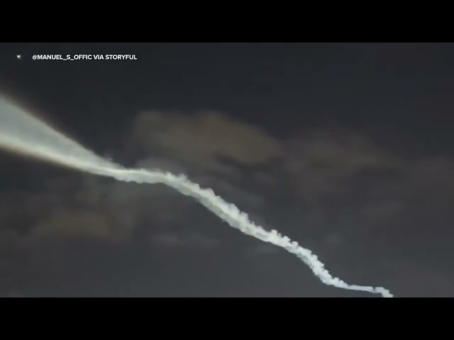 SpaceX Rocket Launch Illuminates Southern California Skies