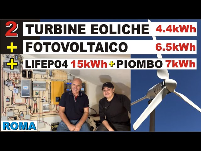 IMPIANTO CON 2 TURBINE #fotovoltaico #eolico