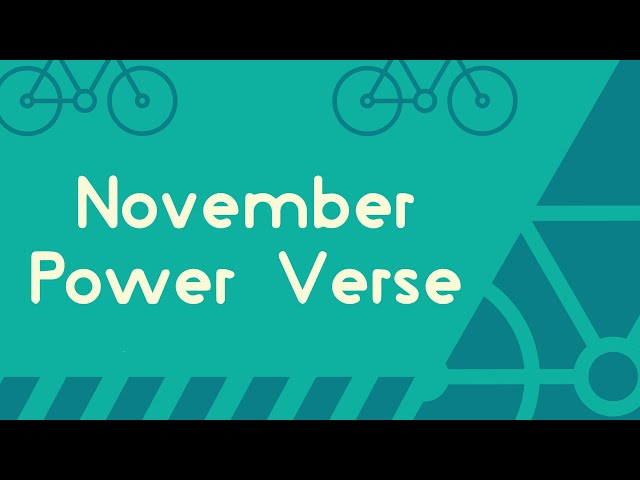 Learn November's Power Verse with Mrs  Naomi!