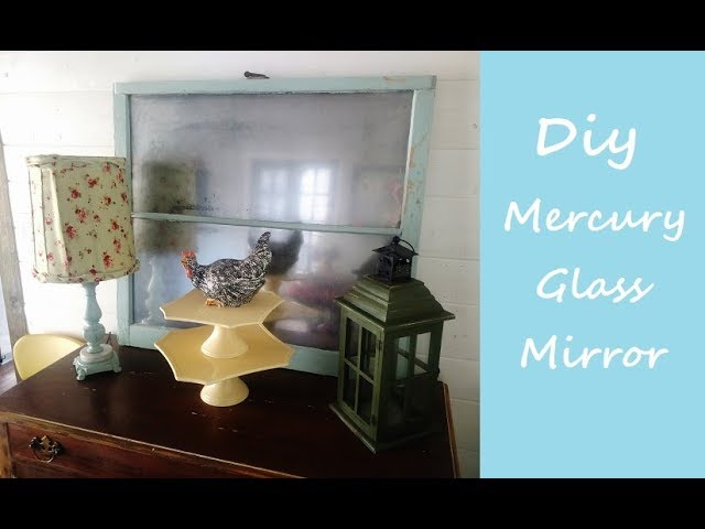 DIY: Mercury Glass Window