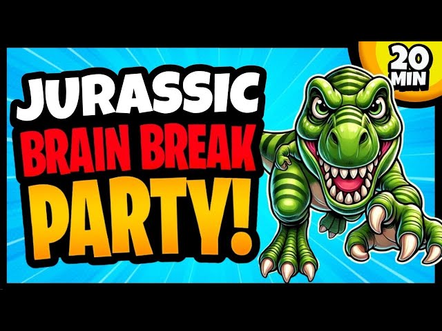 Jurassic Brain Break Party | Dinosaurs | Brain Breaks for Kids | Just Dance | Danny Go