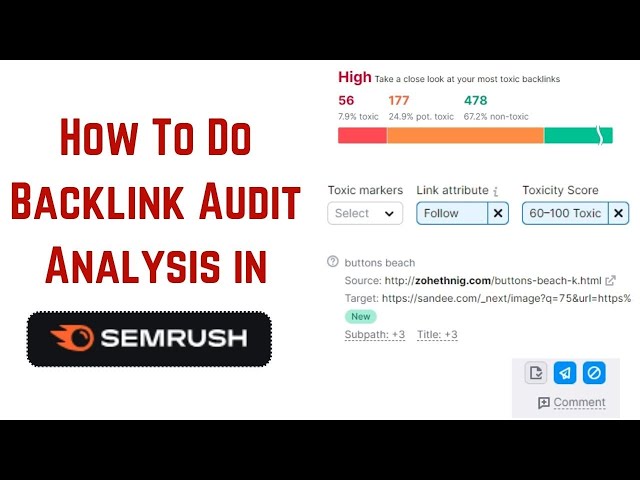 SEMrush Backlink Audit Analysis in Hindi 2025 | How to do Backlink Audit  Analysis with SEMrush 2025