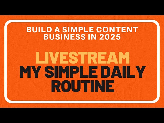 The Reality of Being a Content Creator in 2025 (My Daily Routine – LIVE!)