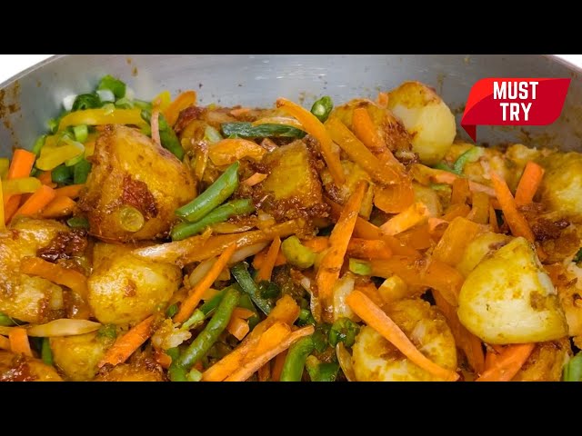 Potatoes Cameroon Style | Potatoes and Fried Fish | Hot Pot Recipe