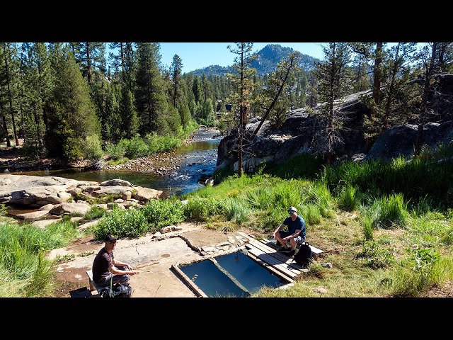 Remote Hot Springs In Sierra Nevada, California 4K - Mono Hot Springs pt.2