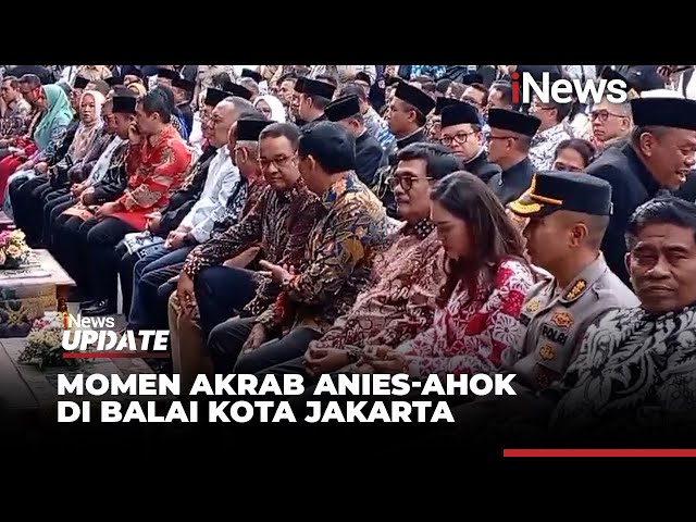 Anies-Ahok Kompak Berbatik dalam Acara JakAsa di Balai Kota Jakarta - iNews Update