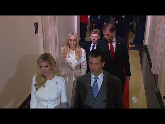 Trump children arrive at swearing-in ceremony