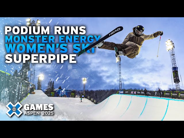 Monster Energy Women’s Ski SuperPipe: Top 3 Medal Runs | X Games Aspen 2025