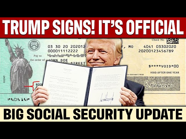 TRUMP MADE IT OFFICIAL! Big Social Security SSI SSDI Update | New $5,108 Payment THIS WEEK!