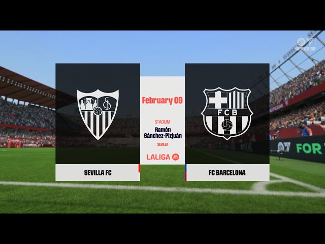 SEVILLA vs BARCELONA | Laliga 24/25 | Full Match HD | FC 25 PS5 Gameplay