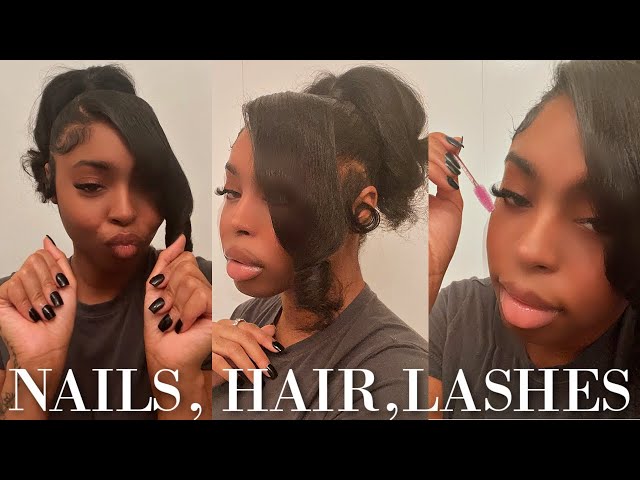 MAINTENANCE VLOG AT HOME | LASHES, HAIR & NAILS ON A BUDGET