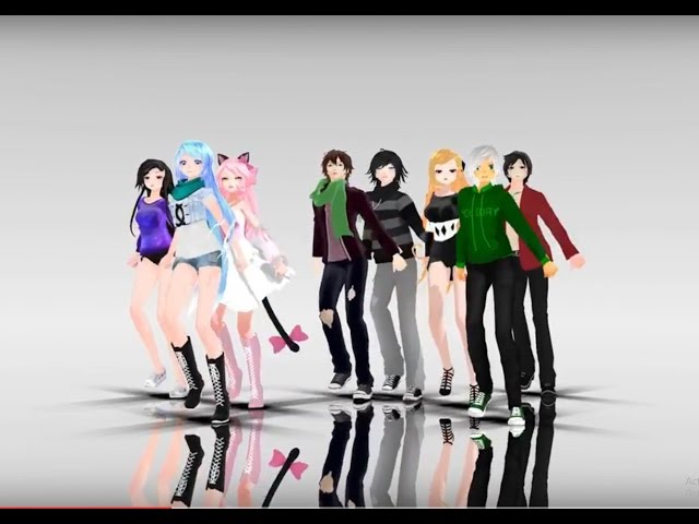 [MMD] Follow the leader | aphmau characters