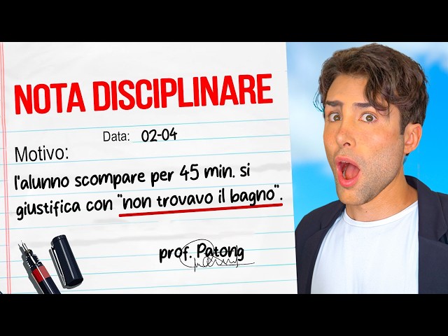 LE MIE PEGGIORI NOTE SCOLASTICHE *SOSPESO DALLE LEZIONI* | GIANMARCO ZAGATO