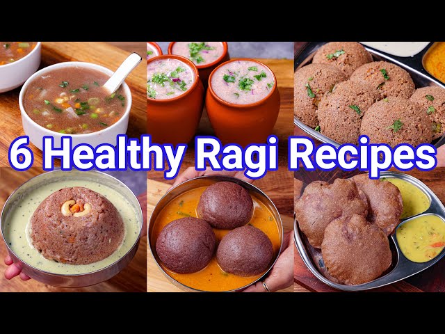 6 Healthy & Tasty Ragi Recipes for Weight Loss - Breakfast & Snacks | Popular Finger Millet Recipes